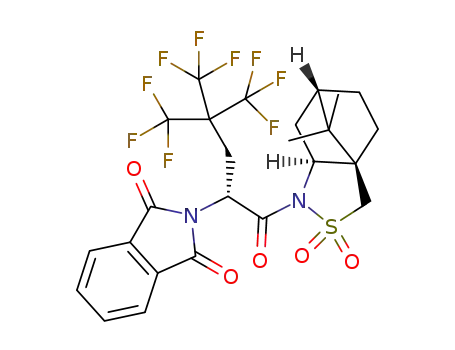 N-{(R)-2-(1,3-dioxoisoindolin-2-yl)-3-perfluoro-tert-butylpropanoyl}-(1R,2S,4S)-bornane-10,2-sultam