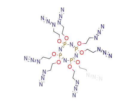 2,2,4,4,6,6,8,8-octakis-(2′-azido-1′-ethoxy)-cyclotetraphosphazatetraene