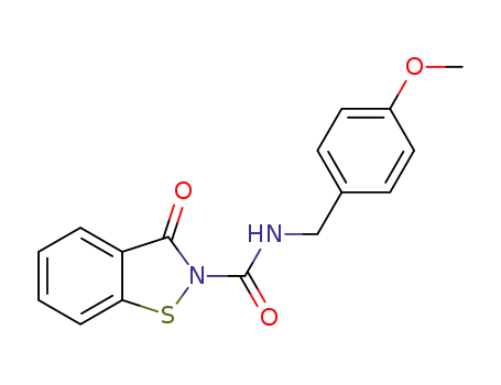 N-(4-methoxybenzyl)benzisothiazol-3-one-2-amide