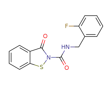 N-(2-fluorobenzyl)benzisothiazol-3-one-2-amide
