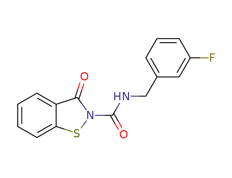 N-(3-fluorobenzyl)benzisothiazol-3-one-2-amide