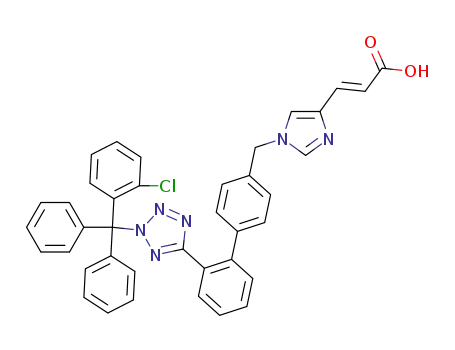(E)-1-[[2′-[[N-(2-chlorotrityl)]-1H-tetrazol-5-yl]biphenyl-4-yl]methyl]imidazole-4-acrylic acid
