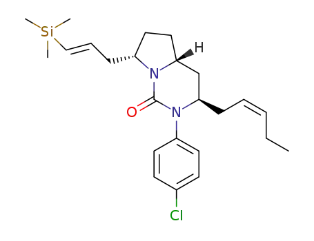 (E,Z,3R,4aR,7S)-2-(4-chlorophenyl)-3-(pent-2-en-1-yl)-7-[3-(trimethylsilyl)allyl]hexahydropyrrolo[1,2-c]pyrimidin-1(2H)-one