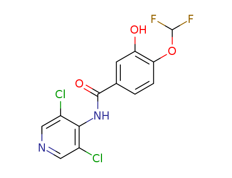 benzaMide, N-(3,5-dichloro-4-pyridinyl)-4-(difluoroMethoxy)-3-hydroxy- CAS No.1391052-76-8
