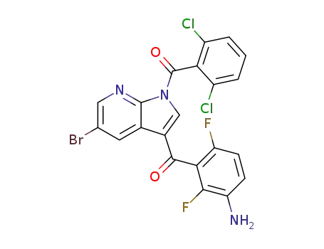 (3-amino-2,6-difluoro-phenyl)-[5-bromo-1-(2,6-dichlorobenzoyl)pyrrolo[2,3-b]pyridin-3-yl]methanone