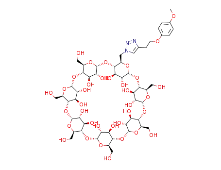 mono-6-[4-(2-(4-methoxyphenoxy)ethyl)-1H-1,2,3-triazol-1-yl]-6-deoxy-β-cyclodextrin