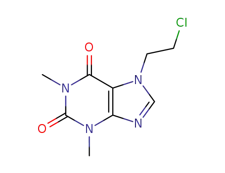 Molecular Structure of 5878-61-5 (7-(2-CHLOROETHYL)THEOPHYLLINE)