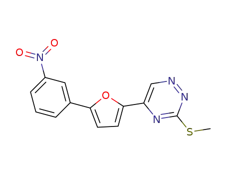 3-(methylthio)-5-(5-(3-nitrophenyl)furan-2-yl)-1,2,4-triazine