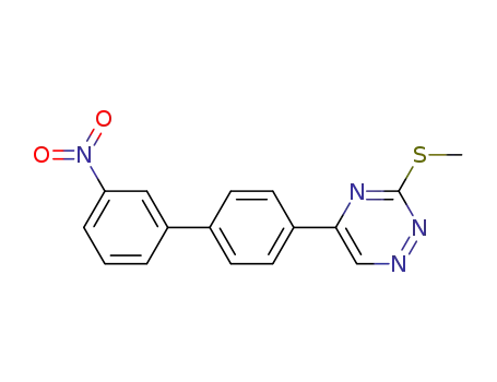 3-(methylthio)-5-(3'-nitrobiphenyl-4-yl)-1,2,4-triazine