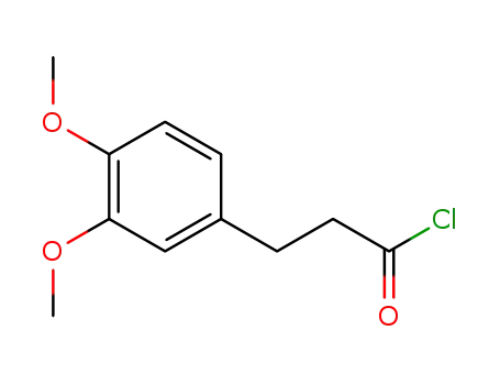 Molecular Structure of 51842-87-6 (3,4-dimethoxybenzenepropanoyl chloride)
