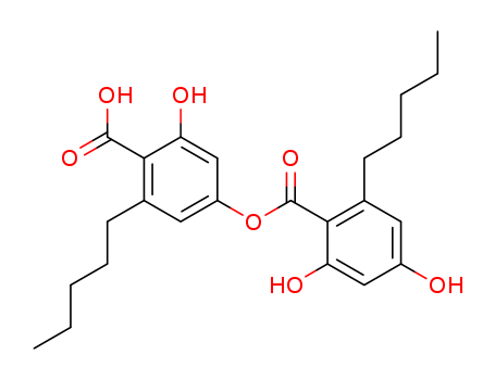 6-Hydroxy-4-[(2,4-dihydroxy-6-pentylbenzoyl)oxy]-2-pentylbenzoic acid