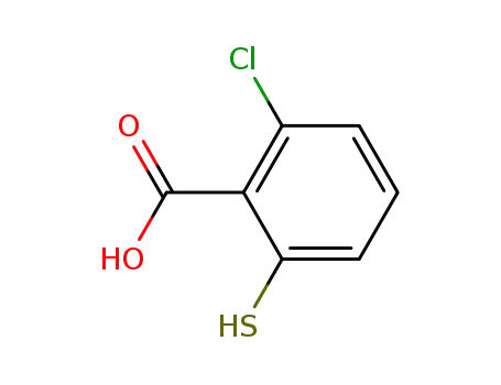 Molecular Structure of 20324-51-0 (2-Chloro-6-mercaptobenzoic acid)