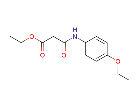 Molecular Structure of 4270-39-7 (Propanoic acid, 3-[(4-ethoxyphenyl)amino]-3-oxo-, ethyl ester)