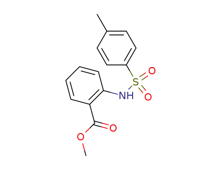 Molecular Structure of 50998-74-8 (2-[[(4-Methylphenyl)sulfonyl]amino]benzoic acid methyl ester)