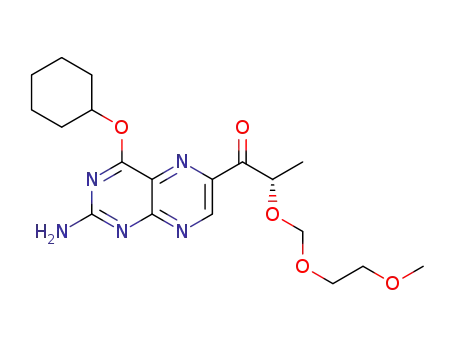 1-(2-amino-4-cyclohexyloxypteridin-6-yl)-2S-2-(methoxyethoxymethoxy)propan-1-one