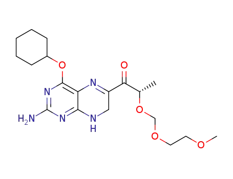 1-(2-amino-4-cyclohexyloxy-7,8-dihydropteridin-6-yl)-2S-2-(methoxyethoxymethoxy)propan-1-one