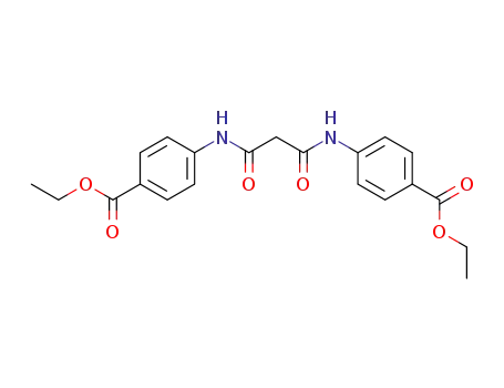 Molecular Structure of 19288-86-9 (Benzoic acid, 4,4'-[(1,3-dioxo-1,3-propanediyl)diimino]bis-, diethyl
ester)