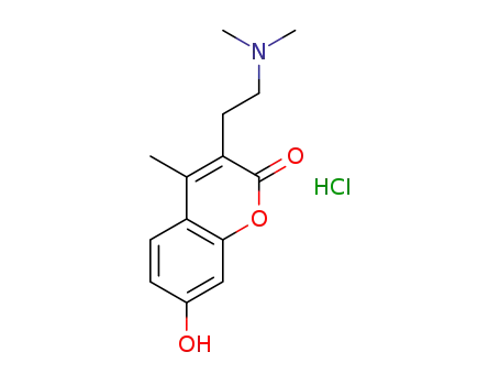 3-[2-(diethylamino)ethyl]-7-hydroxy-4-methylcoumarin hydrochloride