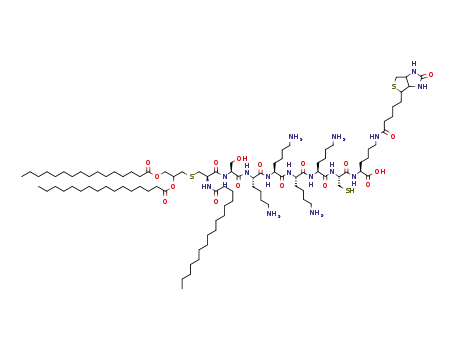 N-palmitoyl-S-[2,3-bis(palmitoyloxy)-(2RS)-propyl]-[R]-cysteinyl-[S]-seryl-[S]-lysyl-[S]-lysyl-[S]-lysyl-[S]-lysine-[R]-cysteinyl-[S]-lysyl-biotin