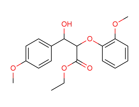 ethyl 3-hydroxy-2-(2-methoxyphenoxy)-3-(4-methoxyphenyl)propanoate