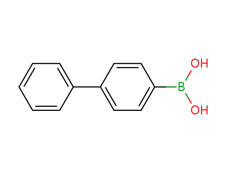 Molecular Structure of 5122-94-1 (4-Biphenylboronic acid)
