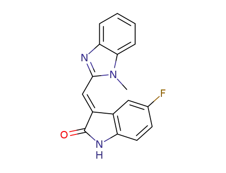 (E)-5-fluoro-3-((1-methyl-1H-benzo[d]imidazol-2-yl)methylene)indolin-2-one