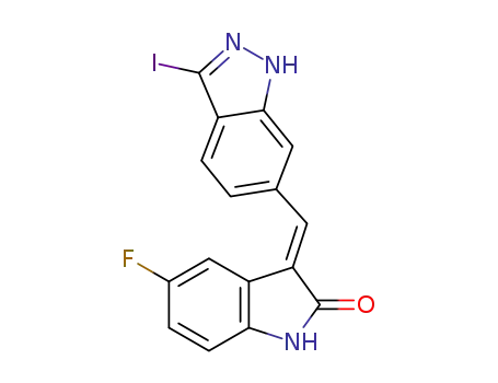 (E)-5-fluoro-3-((3-iodo-1H-indazol-6-yl)methylene)indolin-2-one