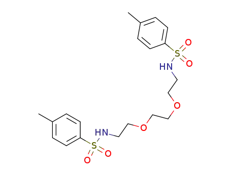 Molecular Structure of 59945-35-6 (N,N'-[1,2-Ethanediylbis(oxy-2,1-ethanediyl)]bis[4-methyl-benzenesulfonamide)
