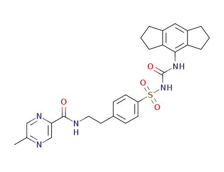 N-(4-(N-((1,2,3,5,6,7-hexahydro-s-indacen-4-yl)carbamoyl)sulfamoyl)phenethyl)-5-methylpyrazine-2-carboxamide