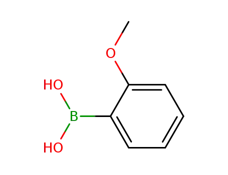 Molecular Structure of 5720-06-9 (2-Methoxyphenylboronic acid)