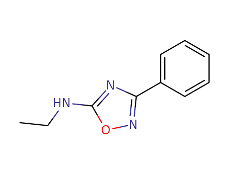Molecular Structure of 16219-35-5 (1,2,4-Oxadiazol-5-amine, N-ethyl-3-phenyl-)
