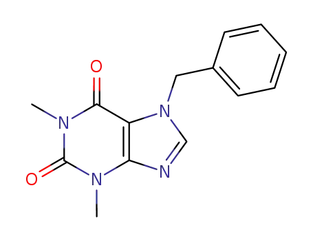 Molecular Structure of 1807-85-8 (7-benzyl-1,3-dimethyl-3,7-dihydro-1H-purine-2,6-dione)
