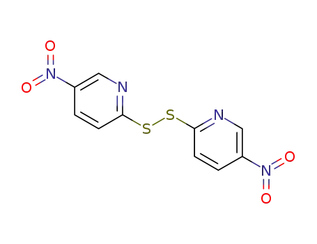 Molecular Structure of 2127-10-8 (2,2'-DITHIOBIS(5-NITROPYRIDINE))