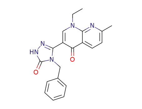 3-(4-benzyl-5-oxo-4,5-dihydro-1H-1,2,4-triazol-3-yl)-1-ethyl-7-methyl-1,8-naphthyridin-4(1H)-one
