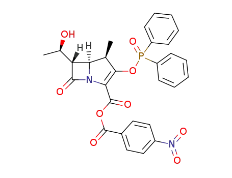 (1R,5R,6S)-6-[(1R)-1-hydroxymethyl]-2-diphenylphosphoryloxocarbapen-2-em-3-carboxylic acid p-nitrobenzyl ester