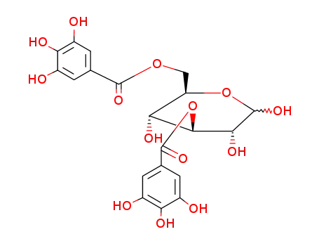 3,6-di-O-galloyl-(α/β)-4C1-glucopyranose