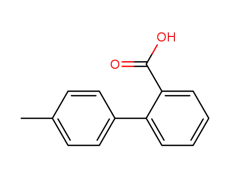Molecular Structure of 7148-03-0 (4'-Methylbiphenyl-2-carboxylic acid)
