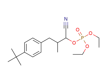 3-[4-(tert-butyl)phenyl]-1-cyano-2-methylpropyl diethylphosphate