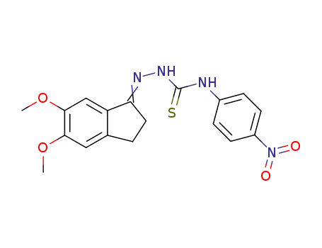 5,6-dimethoxyindan-1-one N-(4-nitrophenyl)thiosemicarbazone