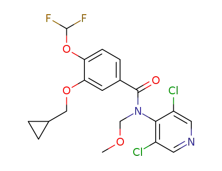 N-(3,5-dichloropyrid-4-yl)-N-methoxymethyl-3-cyclopropylmethoxy-4-difluoromethoxybenzamide