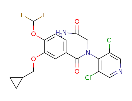 N-carbamoylmethyl-N-(3,5-dichloropyrid-4-yl)-3-cyclopropylmethoxy-4-difluoromethoxybenzamide