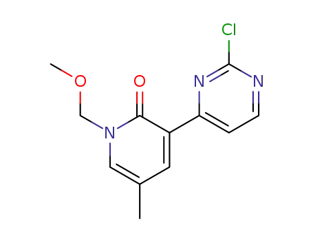 2-chloro-4-(1,N-(methoxymethyl)-5-methyl-2-oxopyrid-3-yl)pyrimidine