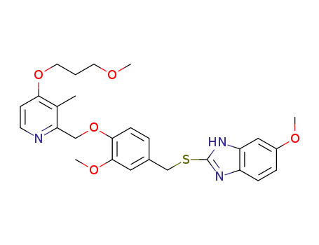 2-(4-((4-(3-methoxypropoxy)-3-methylpyridin-2-yl)methoxy)-3-methoxybenzylthio)-5-methoxy-1H-benzo[d]imidazole