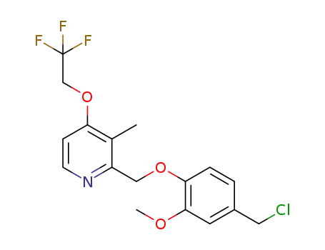 4-(2,2,2-trifluoroethoxy)-2-((4-(chloromethyl)-2-methoxyphenoxy)methyl)-3-methylpyridine