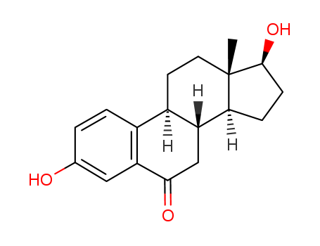 571-92-6,6-KETOESTRADIOL,Estra-1,3,5(10)-trien-6-one,3,17b-dihydroxy- (8CI);1,3,5(10)-Estratrien-3,17b-diol-6-one;3,17b-Dihydroxyestra-1,3,5(10)-trien-6-one;6-Ketoestradiol;6-Oxo-17b-estradiol;6-Oxoestradiol;6-keto-17b-Estradiol;NSC 147966;