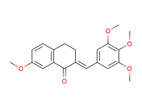 (E)-2-(3,4,5-trimethoxybenzylidene)-7-methoxy-3,4-dihydronaphthalen-1(2H)-one