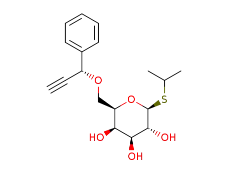(2S,3R,4S,5R,6R)-2-(isopropylthio)-6-((((R)-1-phenylprop-2-yn-1-yl)oxy)methyl)tetrahydro-2H-pyran-3,4,5-triol
