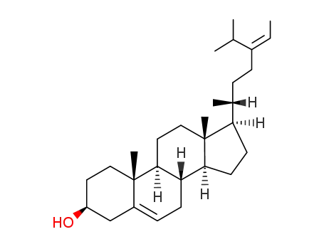Molecular Structure of 481-14-1 ((3S,8S,9S,10R,13R,14S,17R)-10,13-dimethyl-17-[(Z,2R)-5-propan-2-ylhept-5-en-2-yl]-2,3,4,7,8,9,11,12,14,15,16,17-dodecahydro-1H-cyclopenta[a]phenanthren-3-ol)