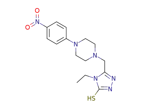 5-{[4-(4-nitrophenyl)piperazin-1-yl]methyl}-4-ethyl-4H-1,2,4-triazole-3-thiol