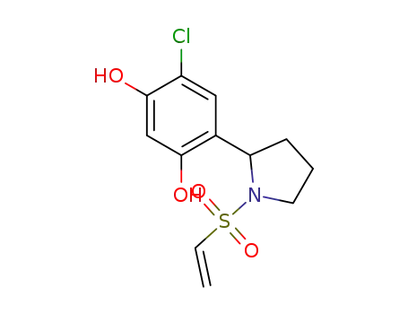 4-chloro-6-[1-(vinylsulfonyl)pyrrolidin-2-yl]benzene-1,3-diol